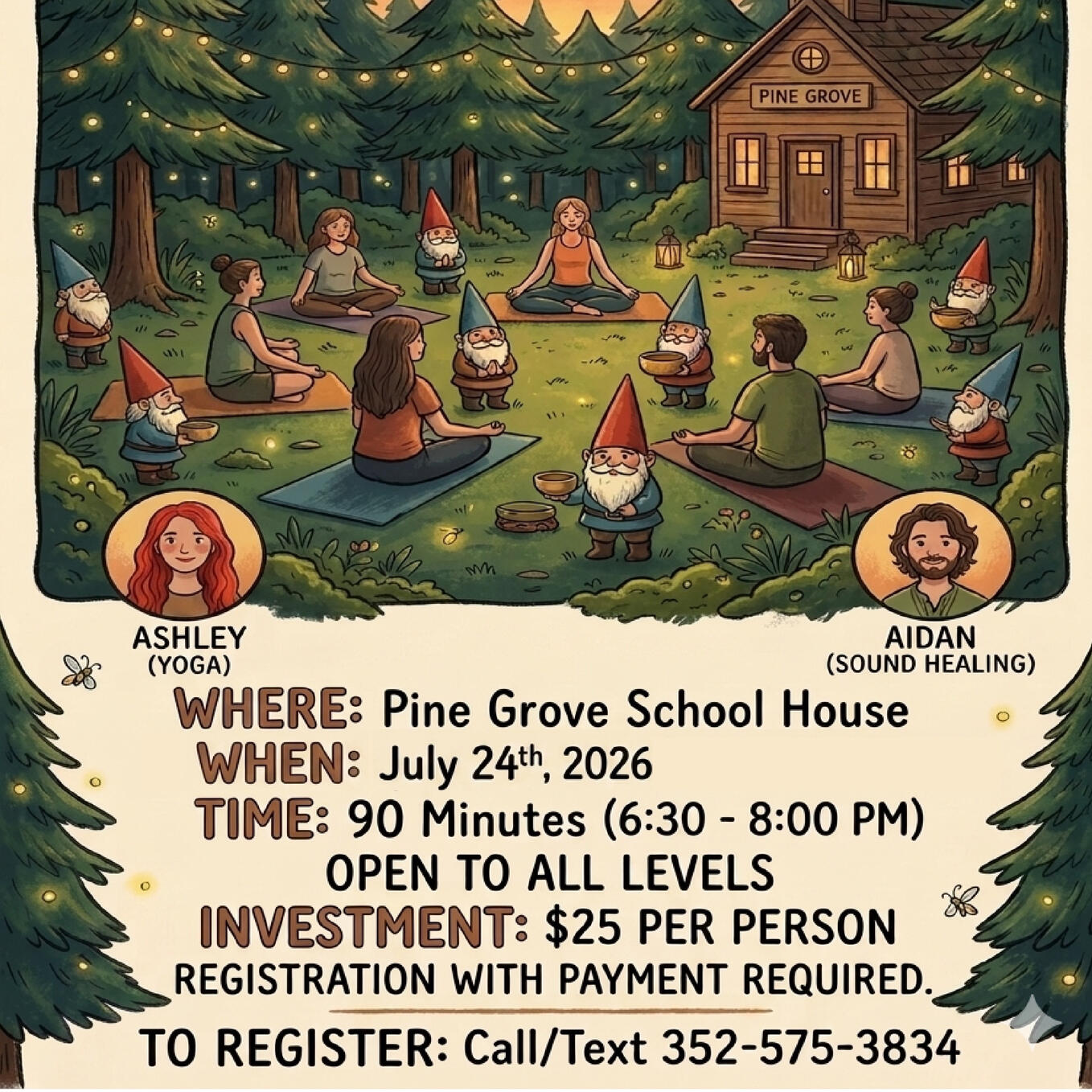 Sound Meditation Event Pine Grove School House 37 Peeks Creek rd Franklin - off Highlands rd, just past the red barn